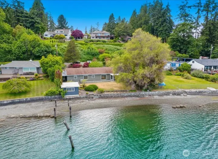 Stunning legacy waterfront lot, this is one that people dream of! Over 40' of waterfront!