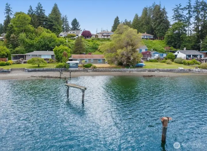 Fantastic single level waterfront home on Rocky Point.