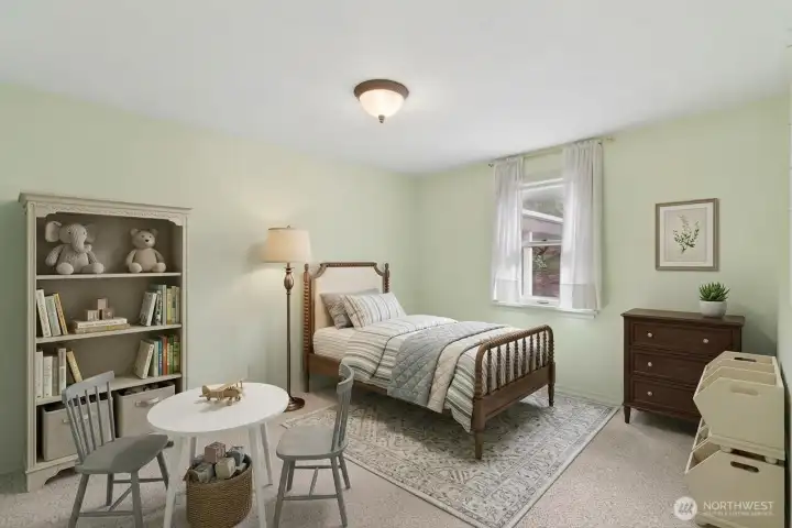 Bedroom #2, Digitally Staged.