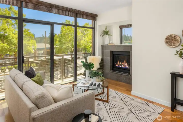 END UNIT- minimal shared walls with neighboring units enhance privacy & quietness. END UNIT- minimal shared walls with neighboring units enhance privacy & quietness.