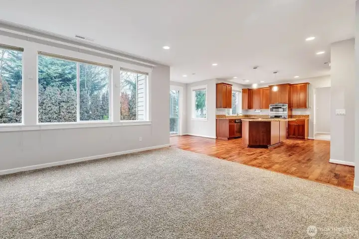 Living room and Kitchen