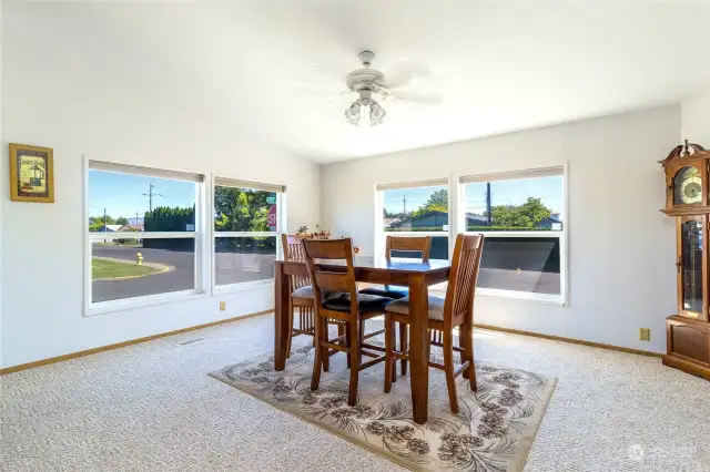 Beautiful light filled dining area, could also be used as 2nd family room