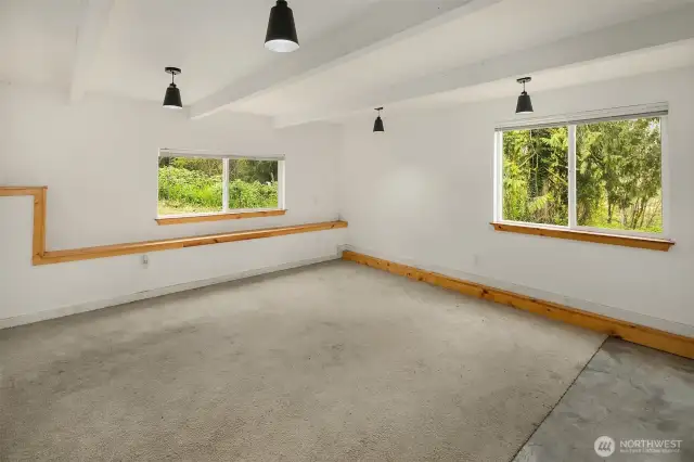 Extra finished room 2 with double windows and  storage space.