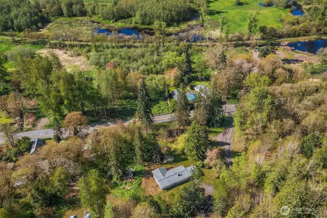Up the hill from the river, easy access to Carnation and Duvall.
