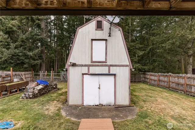 ...A storage shed.