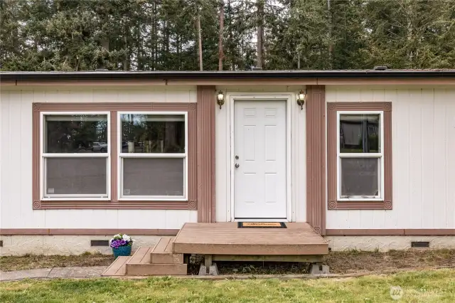 Double pane vinyl windows throughout the home.