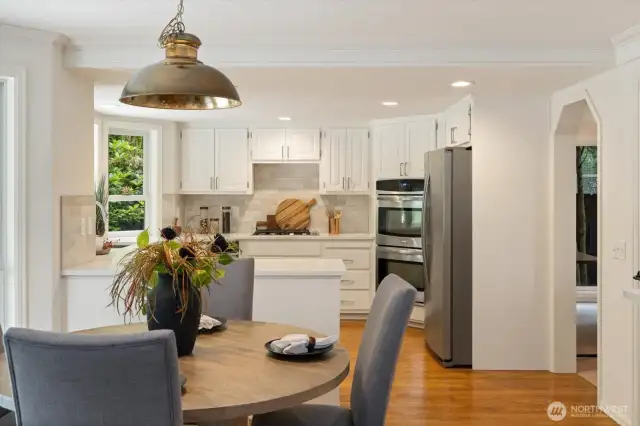Kitchen offers smart functionality, ideal for cooking and gathering