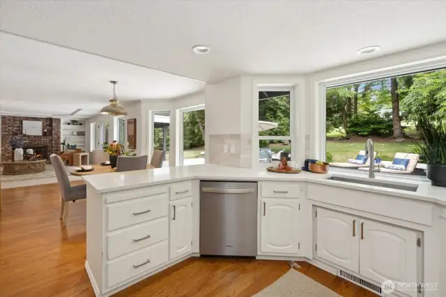 Seamless connection to the Family Room