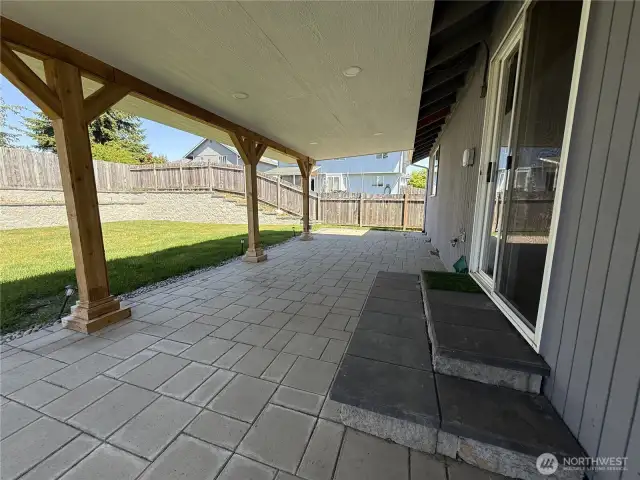 New covered patio for entertaining