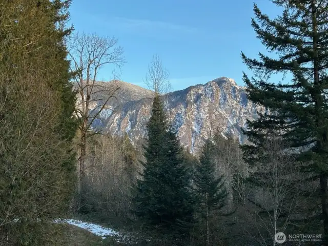 Snow capped Mount Si