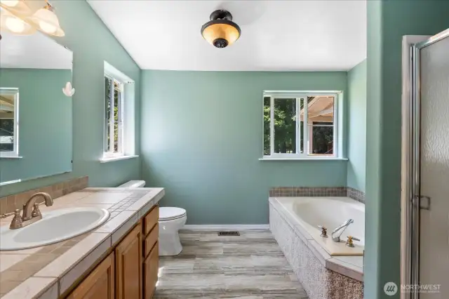5 piece bath in primary