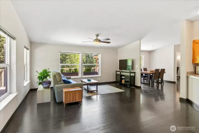 Living and dining rooms