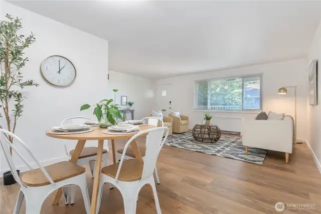 Dining area off the kitchen