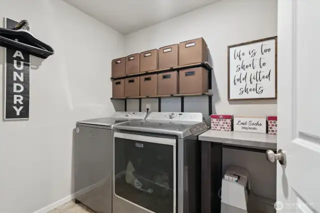 Laundry room upstairs