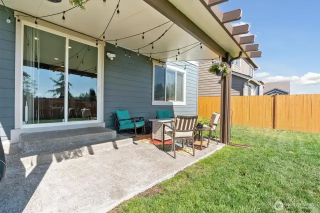 Covered patio  No Neighbors behind