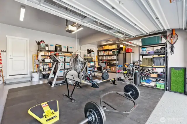 3 Car Garage with Heater and Epoxy coated floors