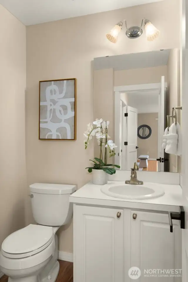 Powder Room on the Main Floor