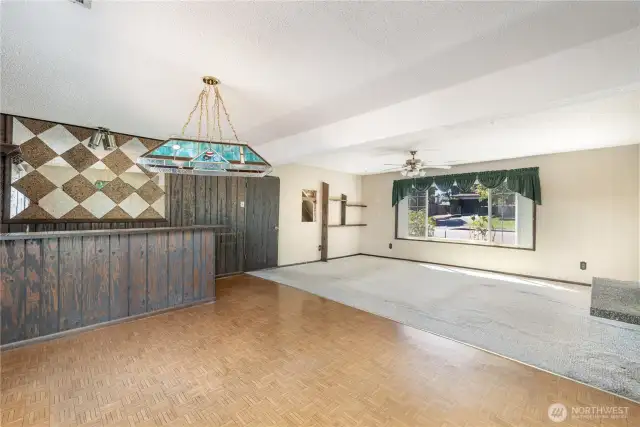 Endless possibilities for this spacious room—perfect as a game room, playroom, or multi-functional office, adapting to your needs.