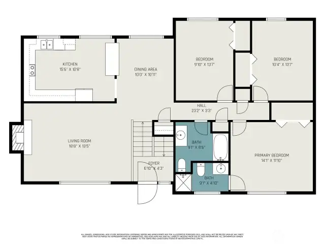 Main level floor plan