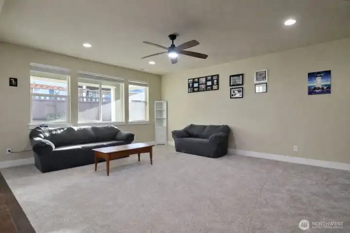 Tons of space to relax and hang out or entertain a crowd.
