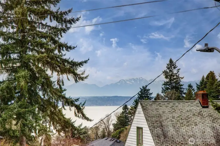 View from upstairs bedroom