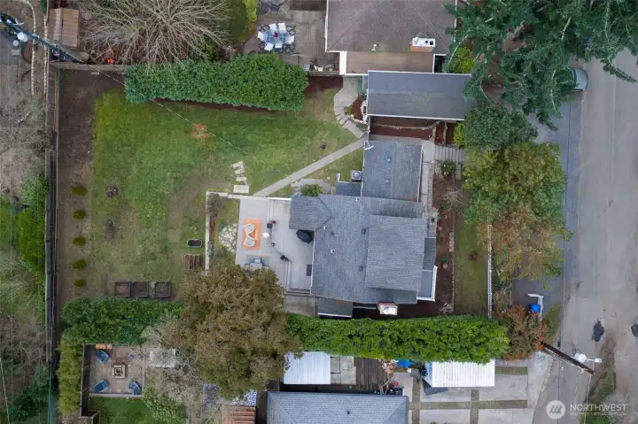 Birdseye view of the whole lot.