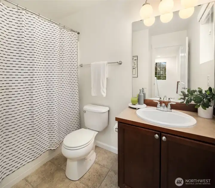 Another full bathroom upstairs.