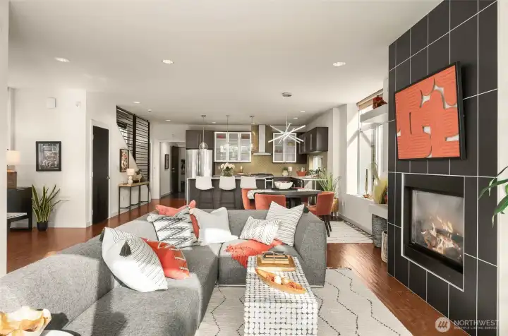 Gas Burning Fireplace For the Chilly Winter Nights