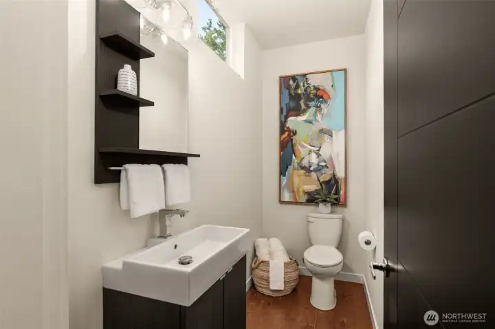 Powder Room on Main Level