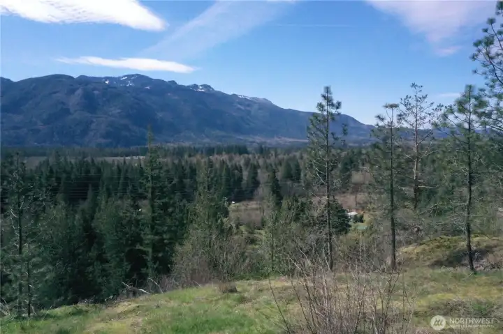 Looking SW from first set of cliffs nearest to the southern portion of the property and May Creek RD