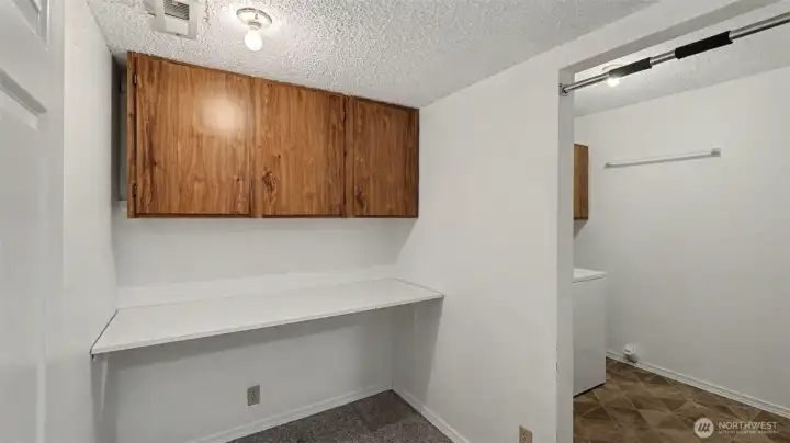 Large laundry room.