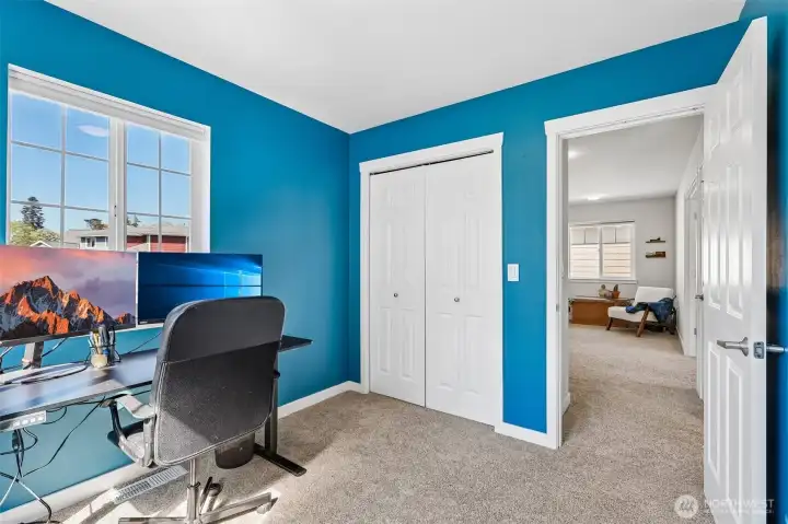 2nd upstairs bedroom, currently used as an office
