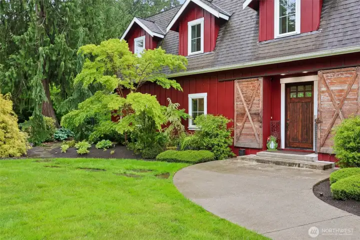 picturesque walkway to front