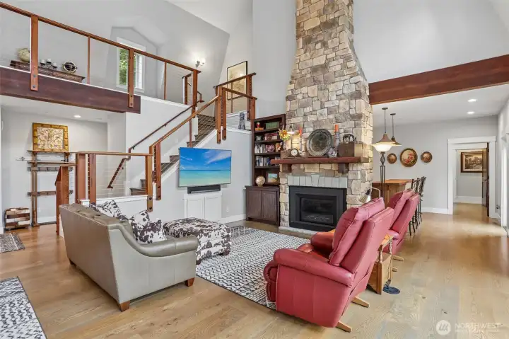 open concept living room