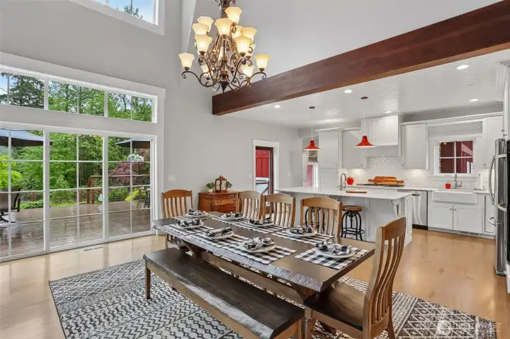 main living area grants endless possibilities for dining