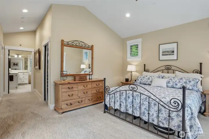 vaulted ceilings primary bedroom