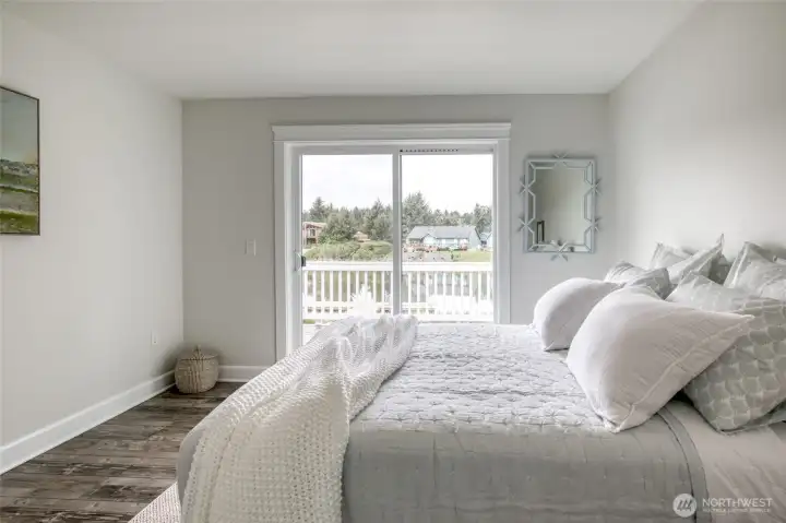 2nd bedroom with a slider offers beautiful views