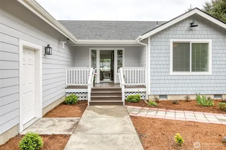 Covered front porch