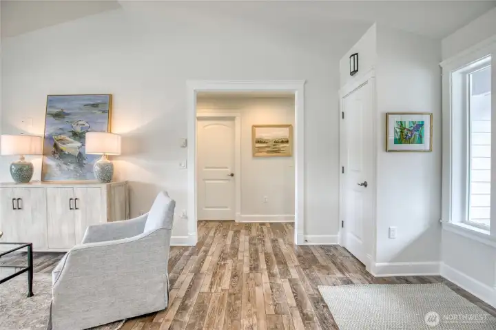 Great room facing right towards 2nd and 3rd bedroom