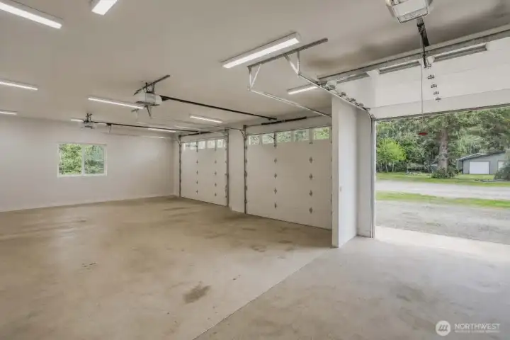 Last Bay separated by walls and plumbing installed