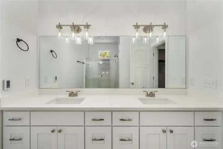 Bathroom in the primary bedroom