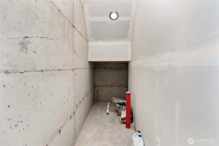 Cellar inside of the garage