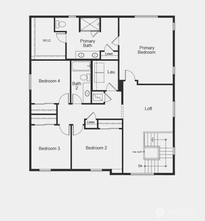 Second floor with loft