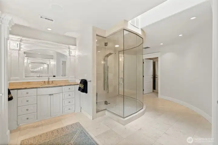 Steam Shower compliments the finishing touches to the Primary Suite Steam Shower compliments the finishing touches to the Primary Suite