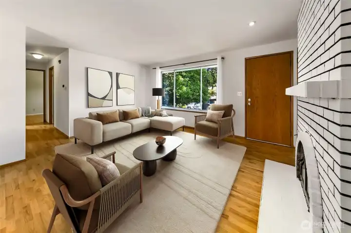 Living Room w/ Fireplace
