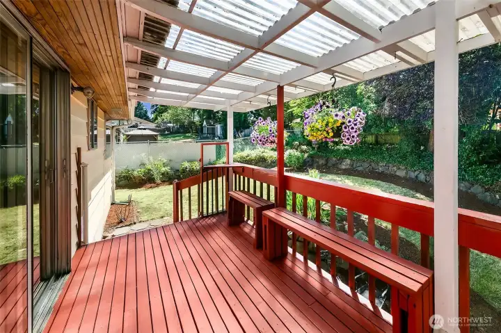 Deck & Yard Below. Morning Coffee anyone?