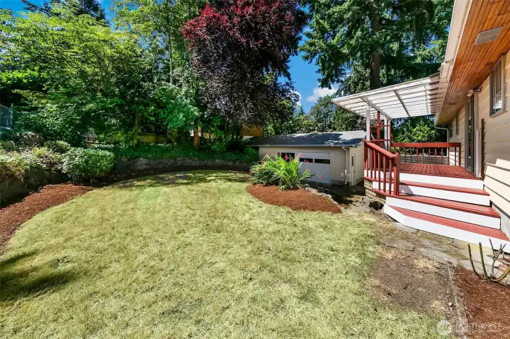 Landscaped Backyard & Garden