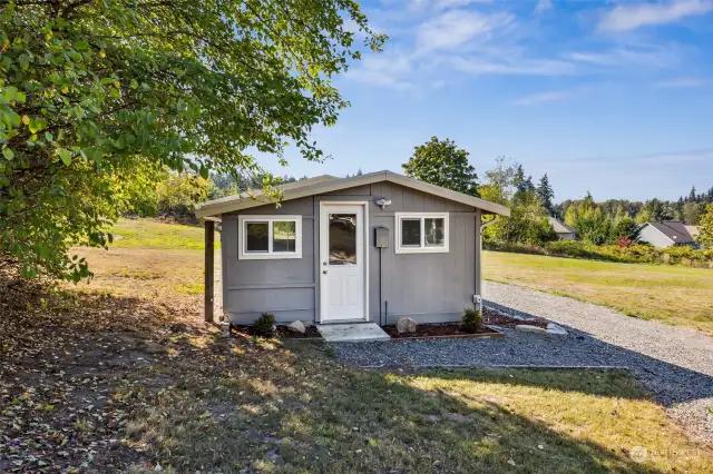 CHECK THIS OUT! on 1.35 Acre-Existing Barn updated to Tiny Home office space, She Shed/Man Cave?