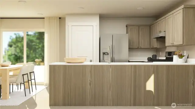 Kitchen w/peninsula