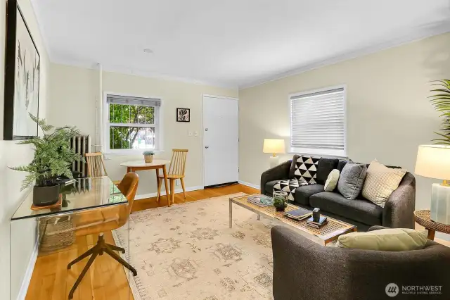 Welcome to your sun-filled living area.